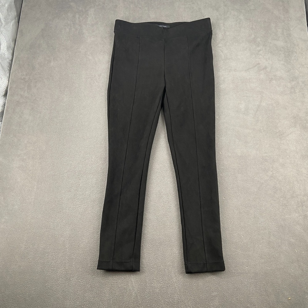 Andrew Marc Comfy Dressy Pants Women's Medium Black Velvet Stretchy‎ Skinny Leg